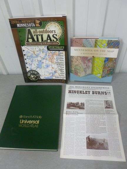 Group Of Atlas / Map Books - Hinckley Burns Collectible