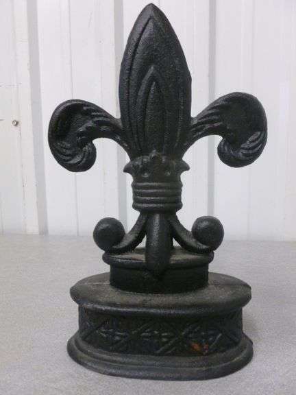Cast Iron Mantle Decoration - 10" H - Heavy Piece