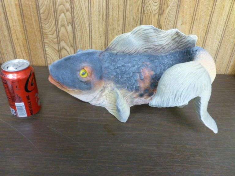 Large Universal Statuary Koi Fish Rock Garden / Fish Pond Decoration - 15" L