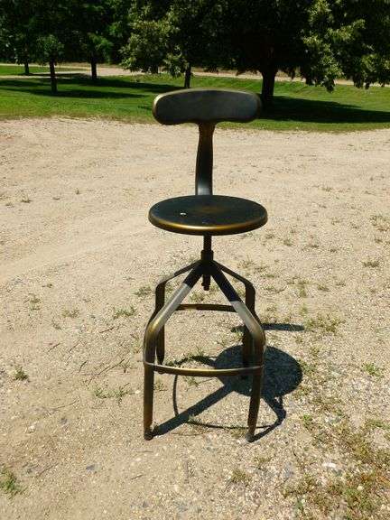 Metal Shop Stool 41" H