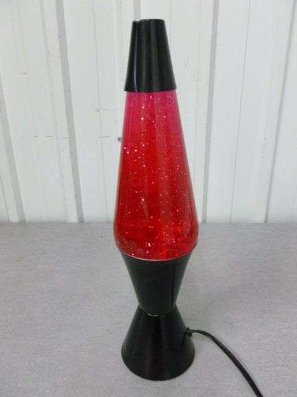 Large Collectible Glitter Lamp - 16.5" H