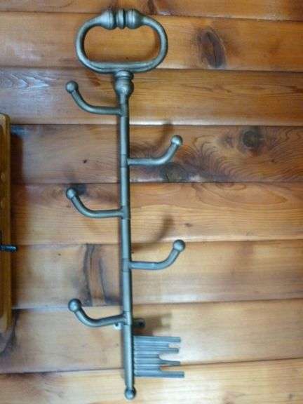 Key Themed Metal Wall Mount Coat Rack - 31" L