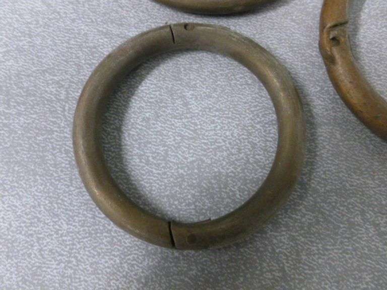 (3) Vintage Brass Bull Rings