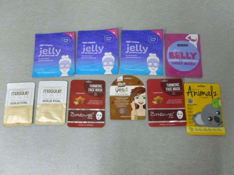 Large Group Of New Women's Skin Care Masks