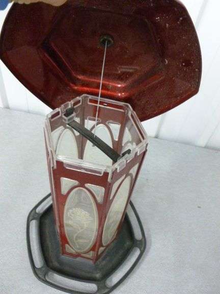 Large Metal Framed Bird Feeder - 9" Across x 14" H