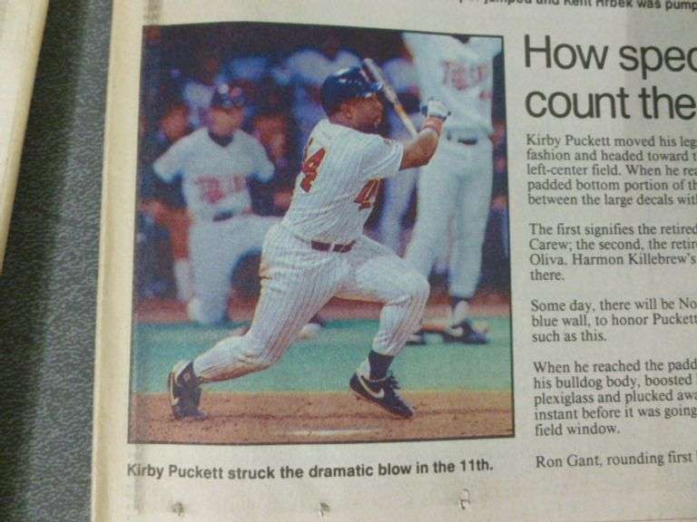 (2) Collectible 1991 Star Tribune - Minnesota Twins World Champion Newspapers - Oct. 27th & 28th
