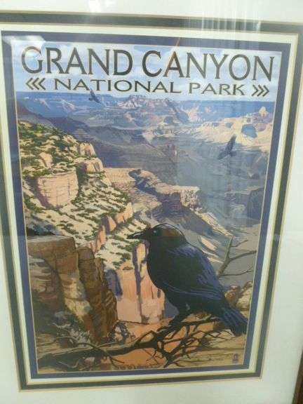 (2) Grand Canyon National Park Framed & Matted Pictures