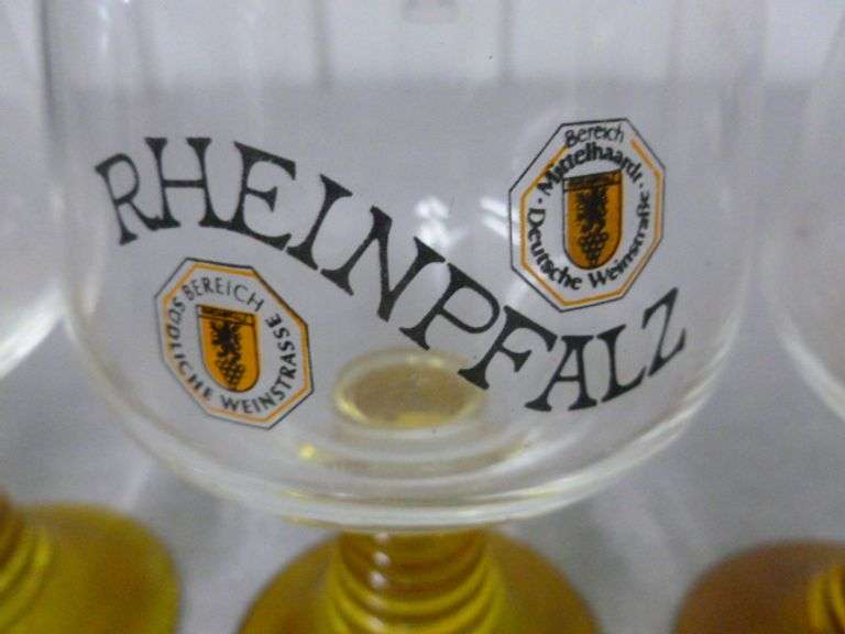 (4) Collectible Rheinpfalz Beer Glasses