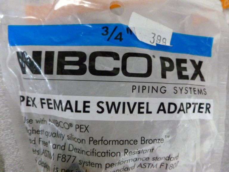 Group Of (20) New Nibco Pex Brass Female Swivel Adaptors