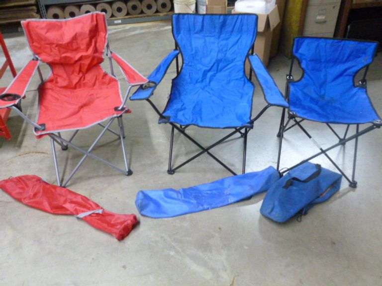(3) Portable Lawn Chairs