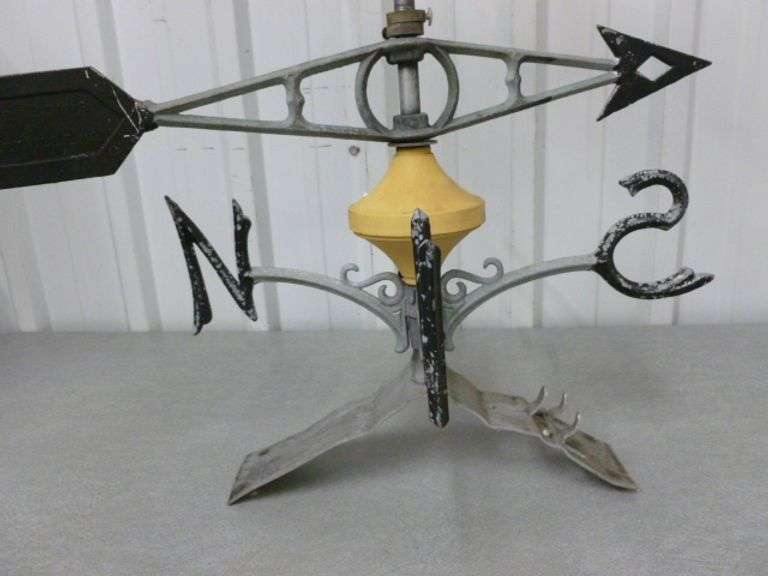 Large cow Themed Cast Aluminum Roof Mount Wind Directional - 20" x 28" H