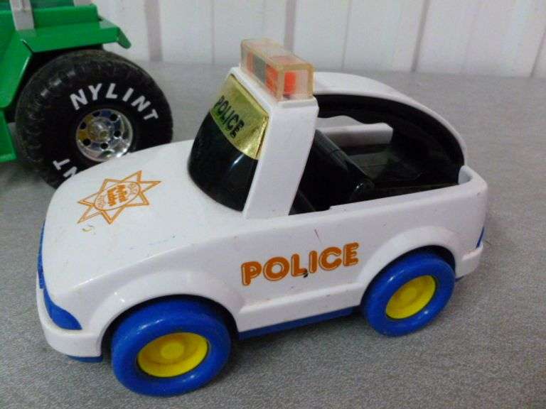 Nylint Poly Tractor / 1987 Buddy L Molded Poly Police Car