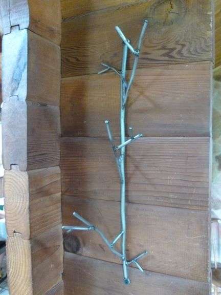 Metal Branch Themed Wall Mount Hat Rack - 18.5" L