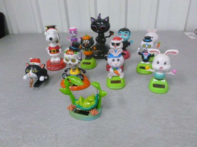 Group Of (14) Collectible Solar Figurines