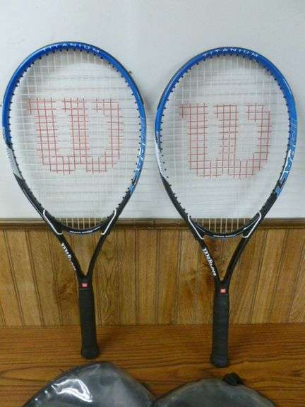(2) Nice Wilson Titanium Tennis Rackets