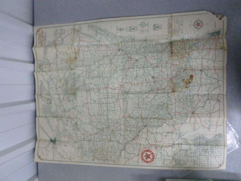 Vintage 1931 Texaco - Wisconsin Road Map