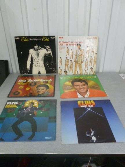 Group Of (6) Collectible Elvis Presley LP Record Albums