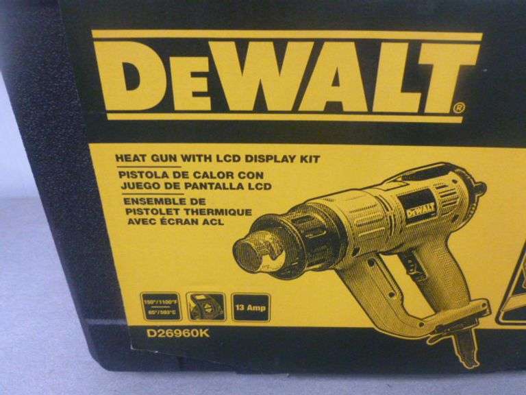 New - Dewalt Heat Gun With LCD Display Kit - Model D26960K