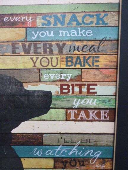 Funny Themed Framed Sign - 10.5" x 14.5"