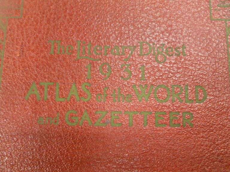 (2) Vintage Atlas of The World and Gazetters 1923 / 1931