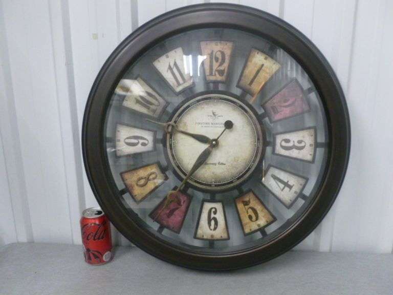 Large First Time Manufacturing - Anniversary Edition Battery Operated Wall Clock - 23" Diameter