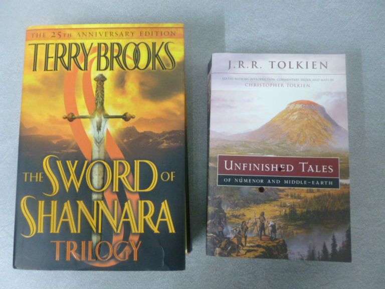 (2) Collector Books - Unfinished Tales / The Sword Of Shannara Trilogy