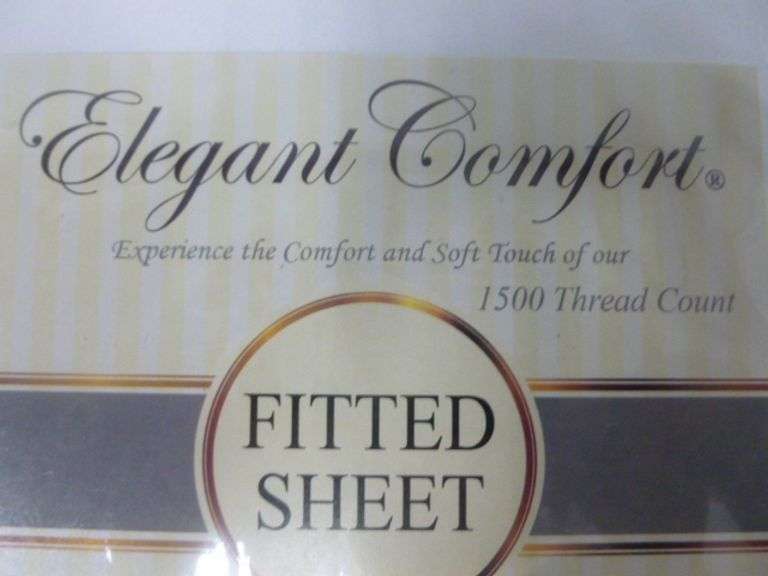 New Elegant Comfort - Queen Fitted Sheet - White 1500 Thread