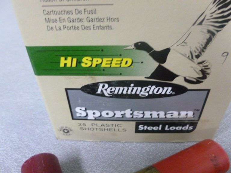 Remington Box Of (9) - 12 Gauge No. 4 Steel / (7) - Mixed Brand 12 Gauge Shells