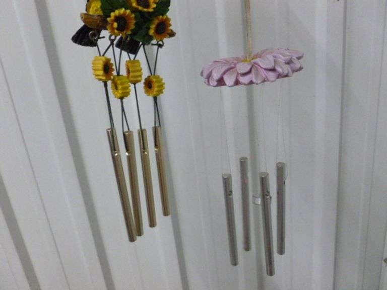 (2) Small Scale Wind Chimes - 10" L
