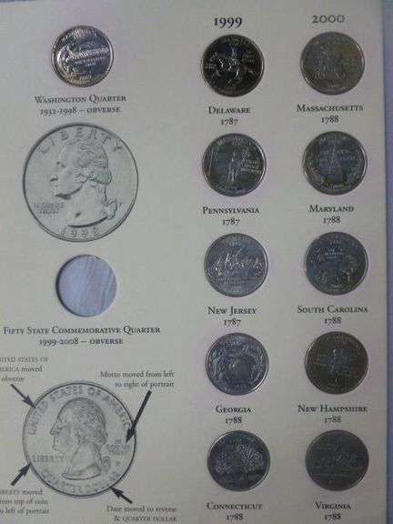 Fifty State Commemorative Quarter Dollar Set 1999-2008