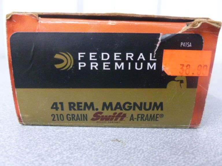 Federal Box Of 18 - .41 Rem Magnum Pistol Cartridges