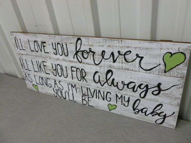 Inspirational Themed Wooden Sign