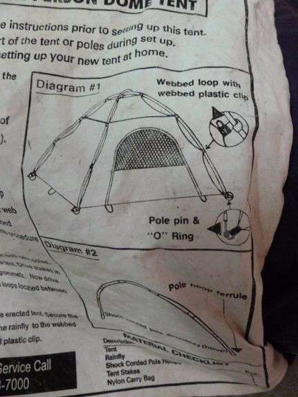 Greatland 3-Person Dome Tent No. 15540