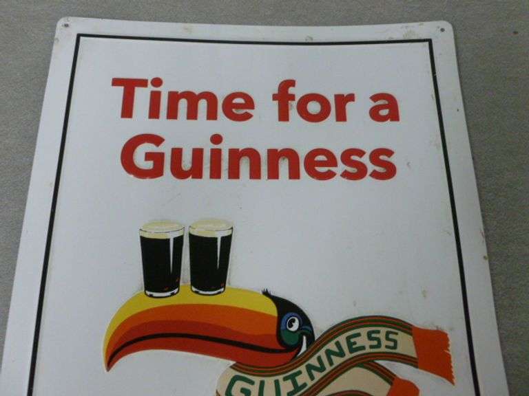 Guinness Embossed Metal Sign - 13" x 19"