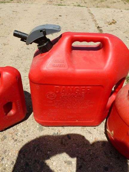 (4) Poly Gas Cans