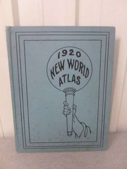 Vintage 1920 New World Atlas