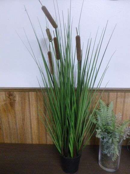 Group Of (3) Artificial Plant Decorations
