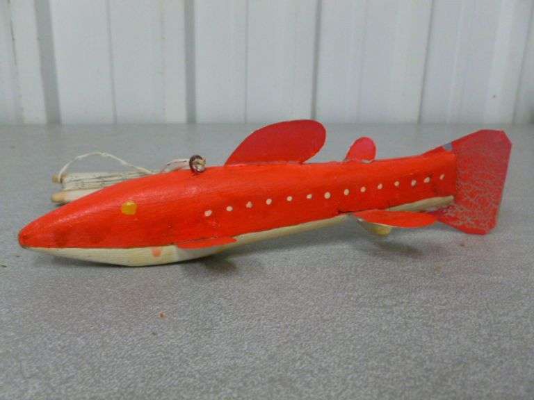 Custom Made Wooden Spearing Decoy - 8" L