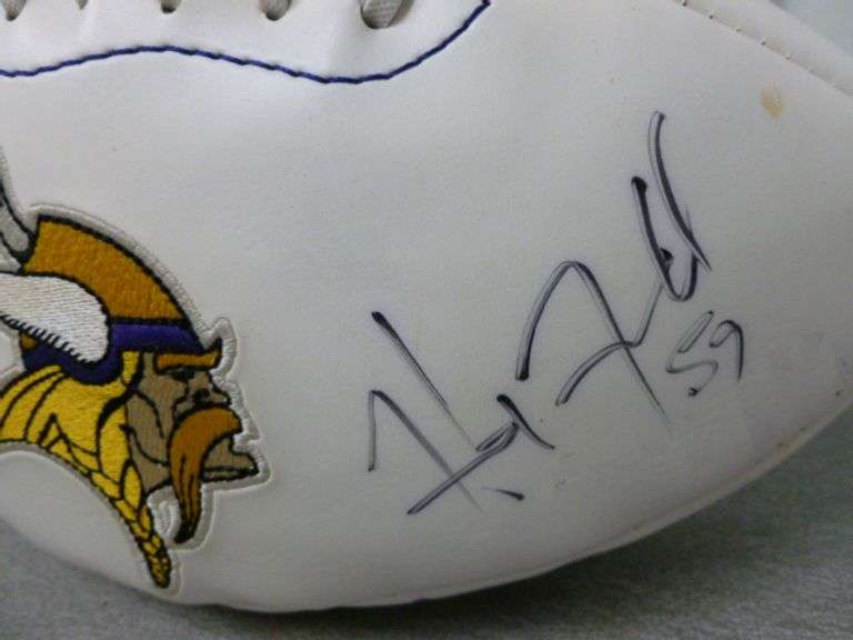 Collectible Minnesota Vikings Football With Several Authentic Autographs