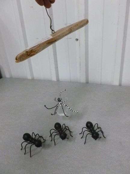 Custom Made Crystal Spider Decoration - (3) Cast Iron Spider Decorations