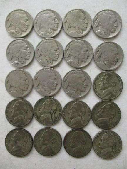 11 - Buffalo & 9 - Silver War Nickels