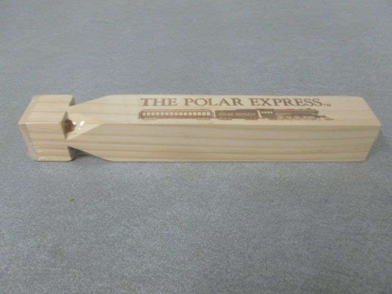 New Polar Express Wooden Train Whistle - 9" L