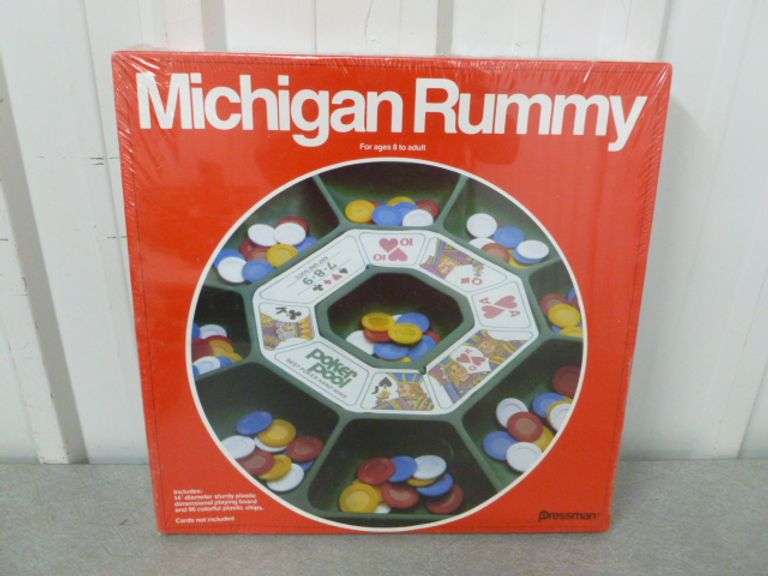 New Pressman Michigan Rummy Game