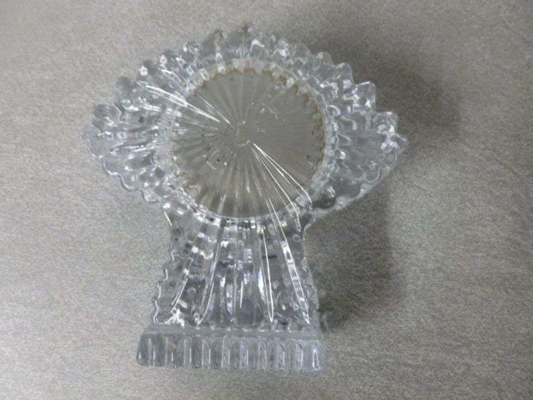 Crystal Clear Battery Operated Dresser Clock - 4.5" H