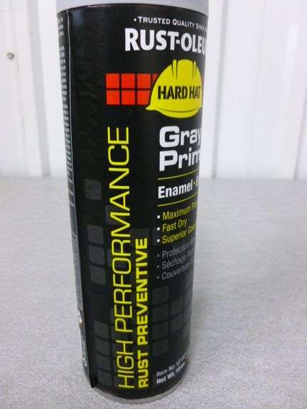 New Rust - Oleum Hard Hat Gray Primer Spray Paint - 15 Oz. Can