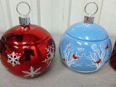 (4) Christmas Themed Candy Dish's