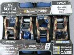 New Smart Strap (4) Pack Of American Vintage Series 1" Ratchet Straps