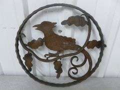 Cast / Wrought Iron Wall Decoration - 12" Diameter