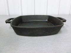 Double Handled Square Cast Iron Fry Pan - 10" x 10"