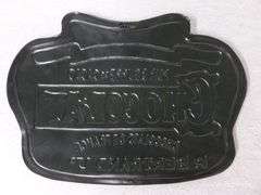 Chocolat Embossed Metal Sign - 9" x 12"